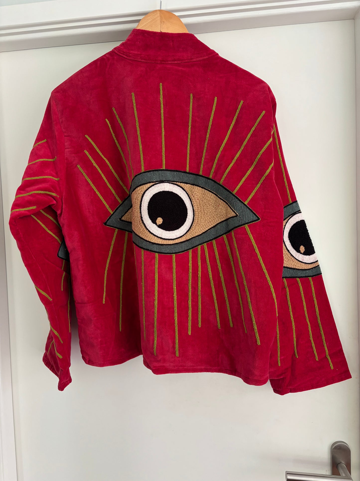 Jasje velvet oog rood