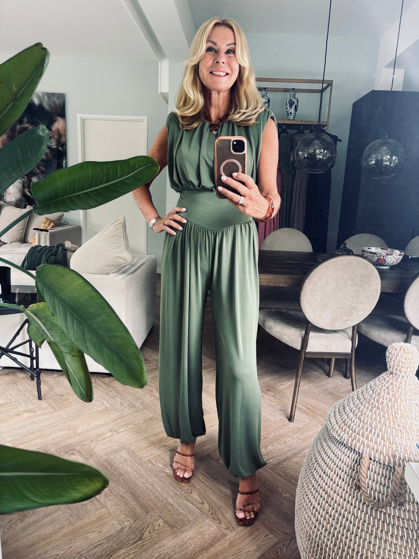 Jumpsuit Olijf