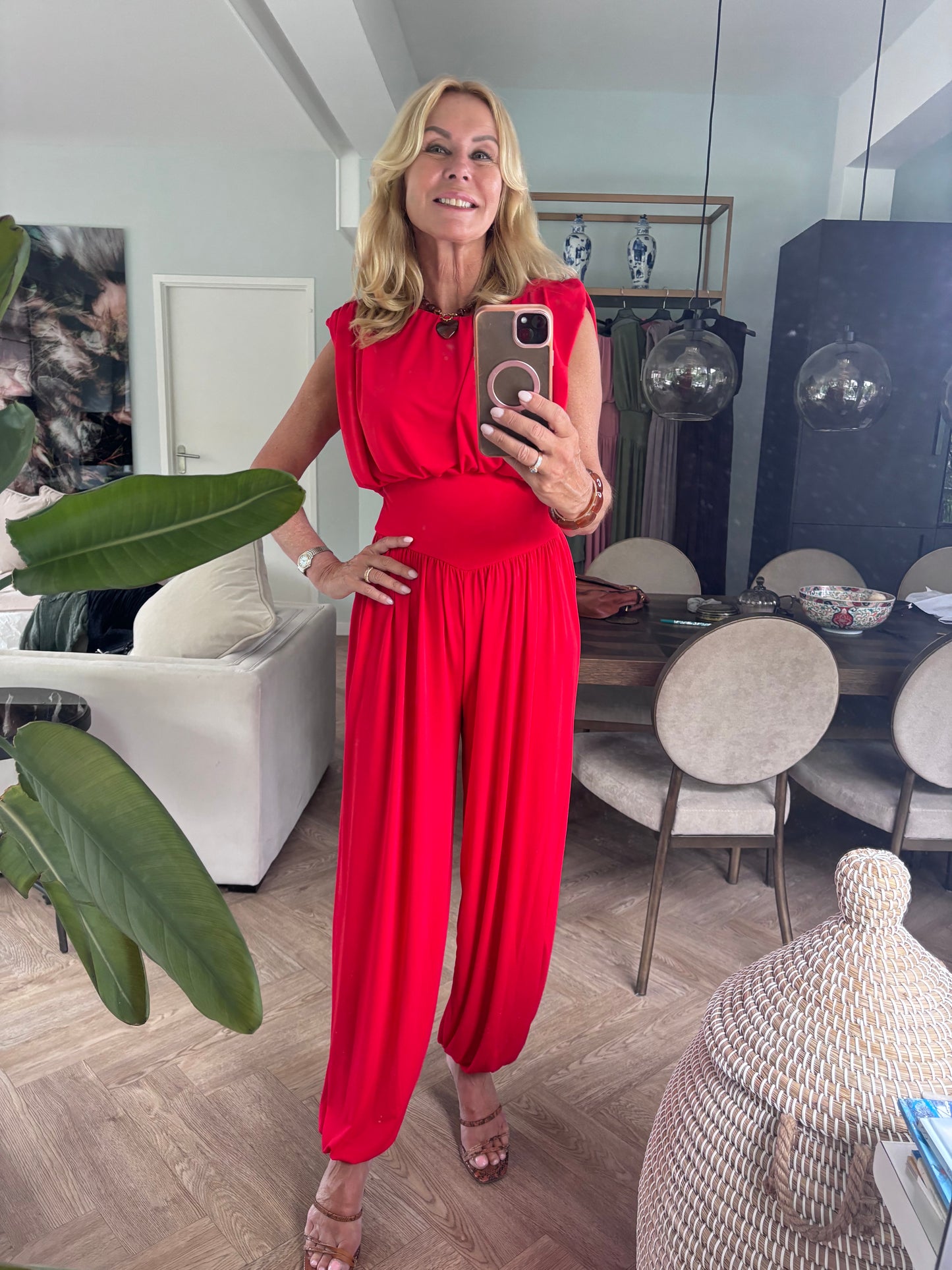 Jumpsuit rood