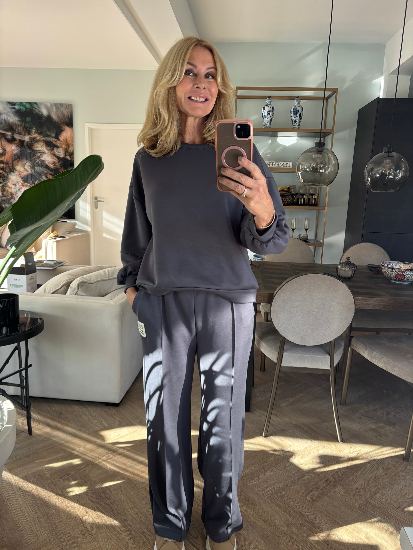 Comfy pak donkergrijs