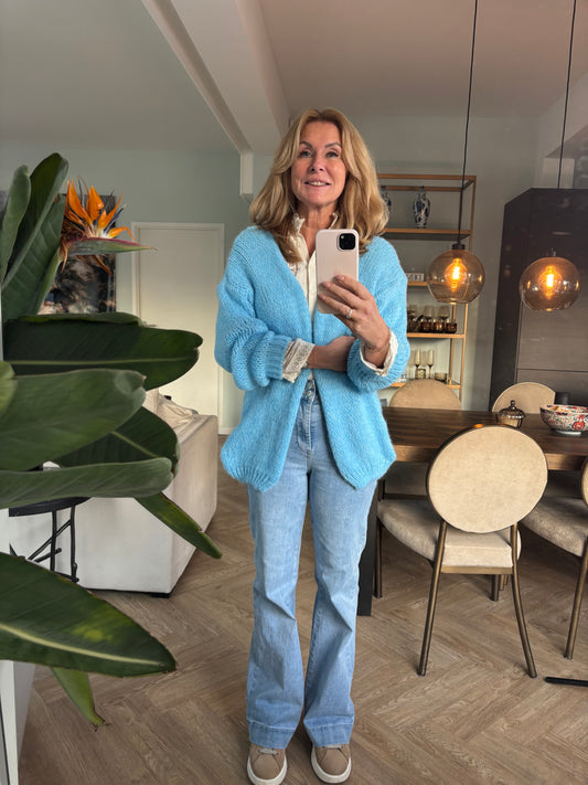 Cardigan Mar light blue