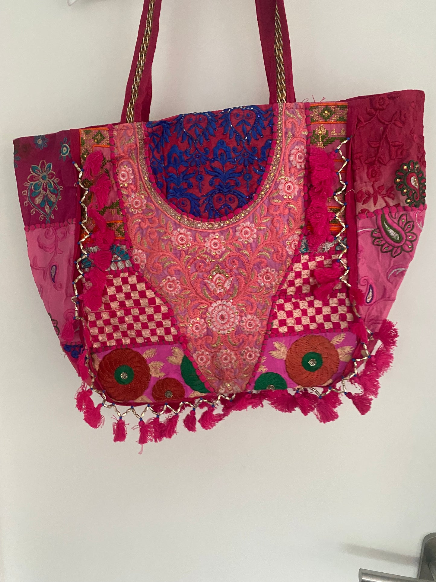 Bohemian big bag pink