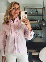 Blouse rose stripe