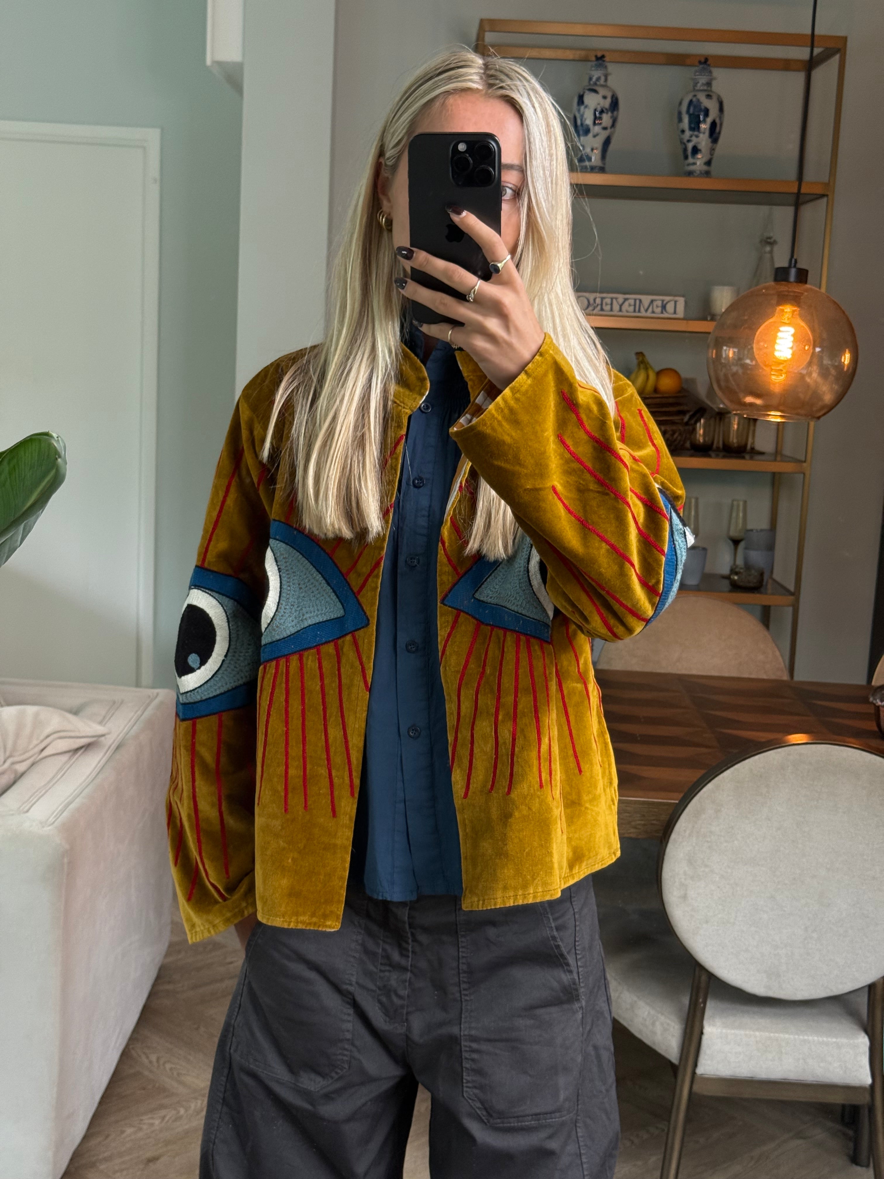 Jasje Velvet Oog Oker