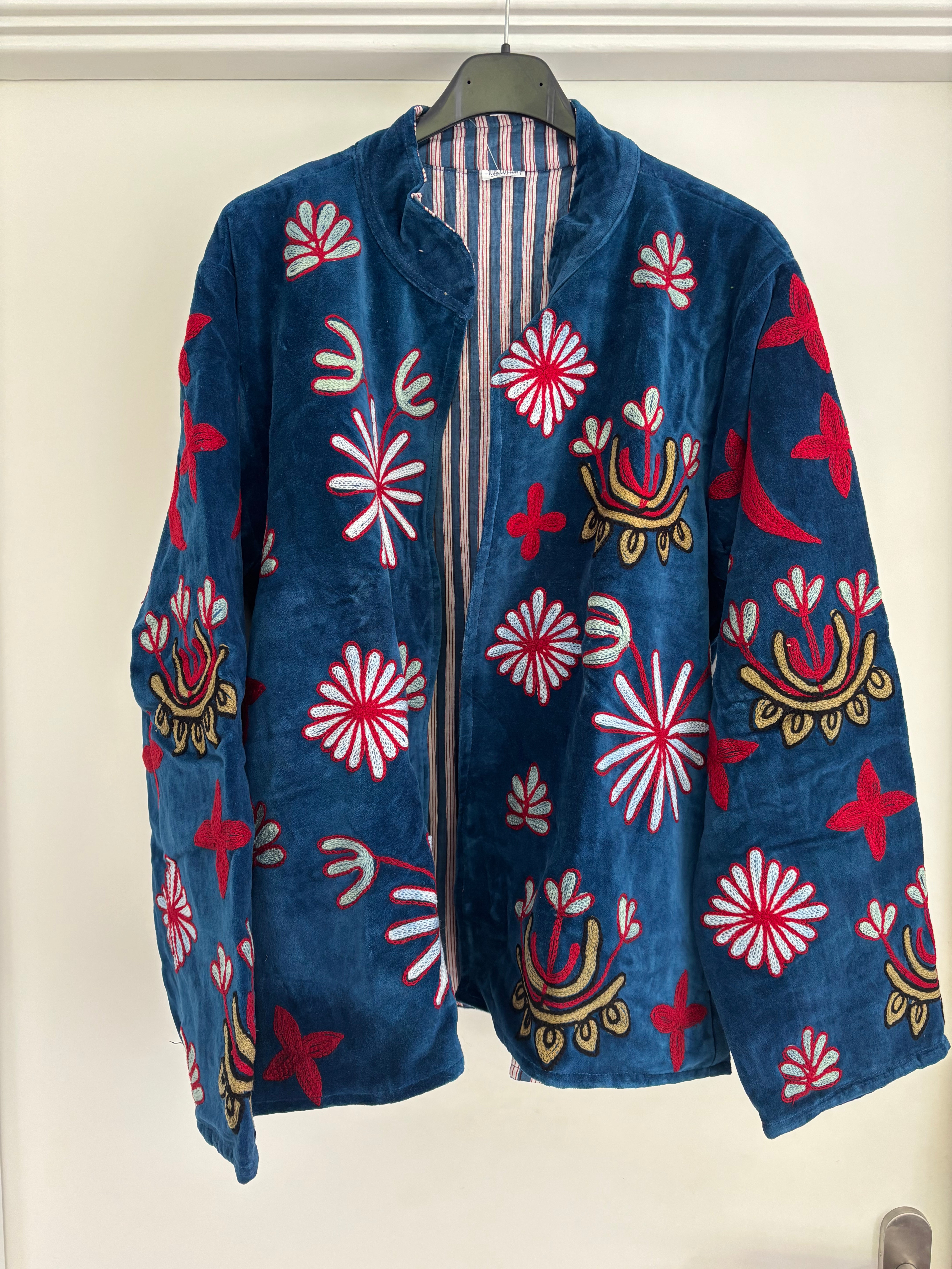 Jasje velvet cobalt tijger