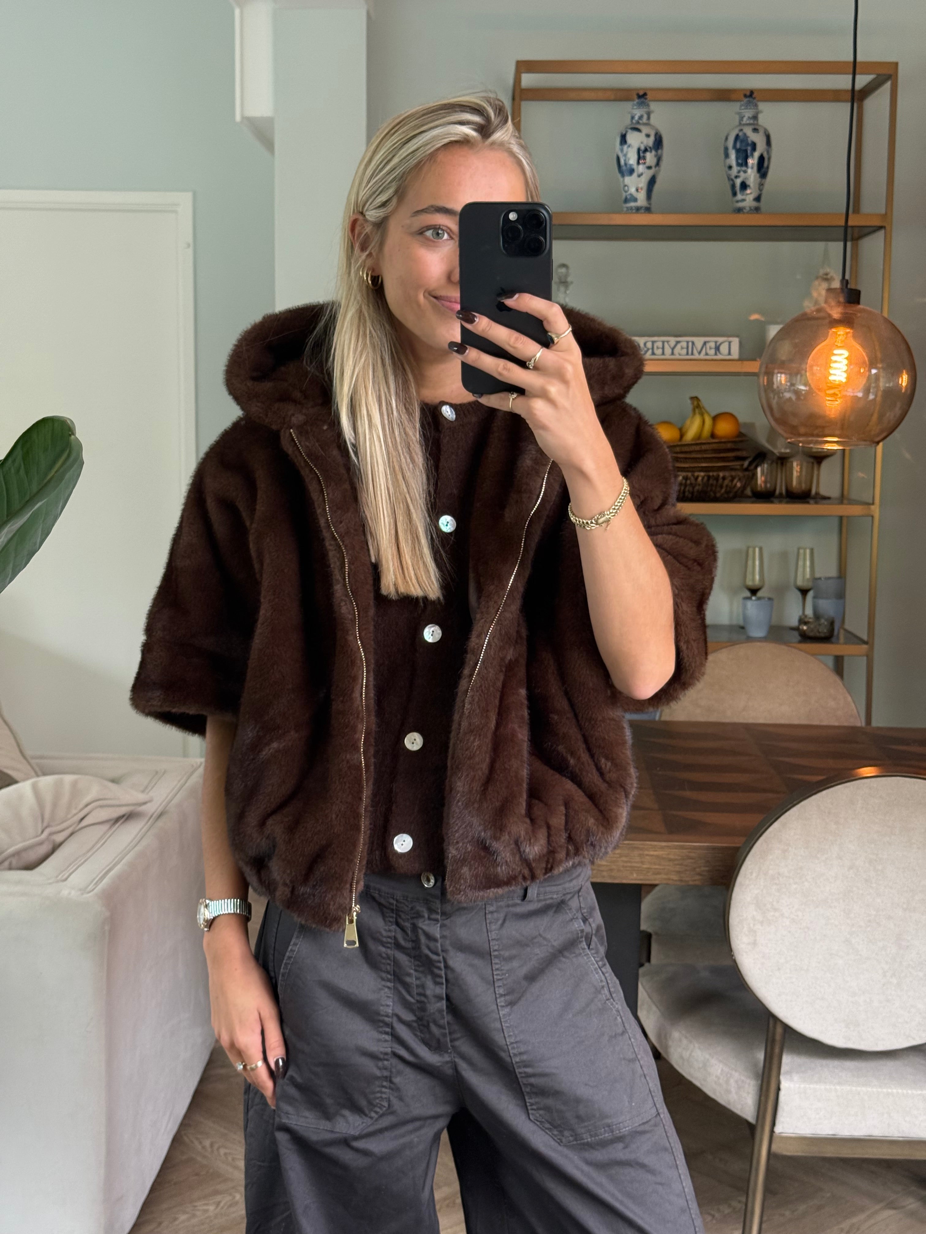 Jas Fake Fur Capuchon