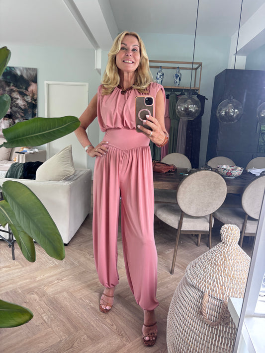 Jumpsuit oud roze