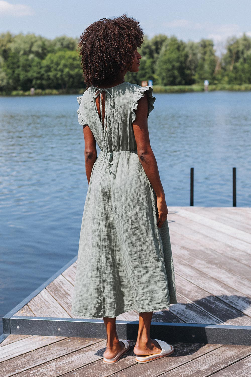 Dress Roesel kahki