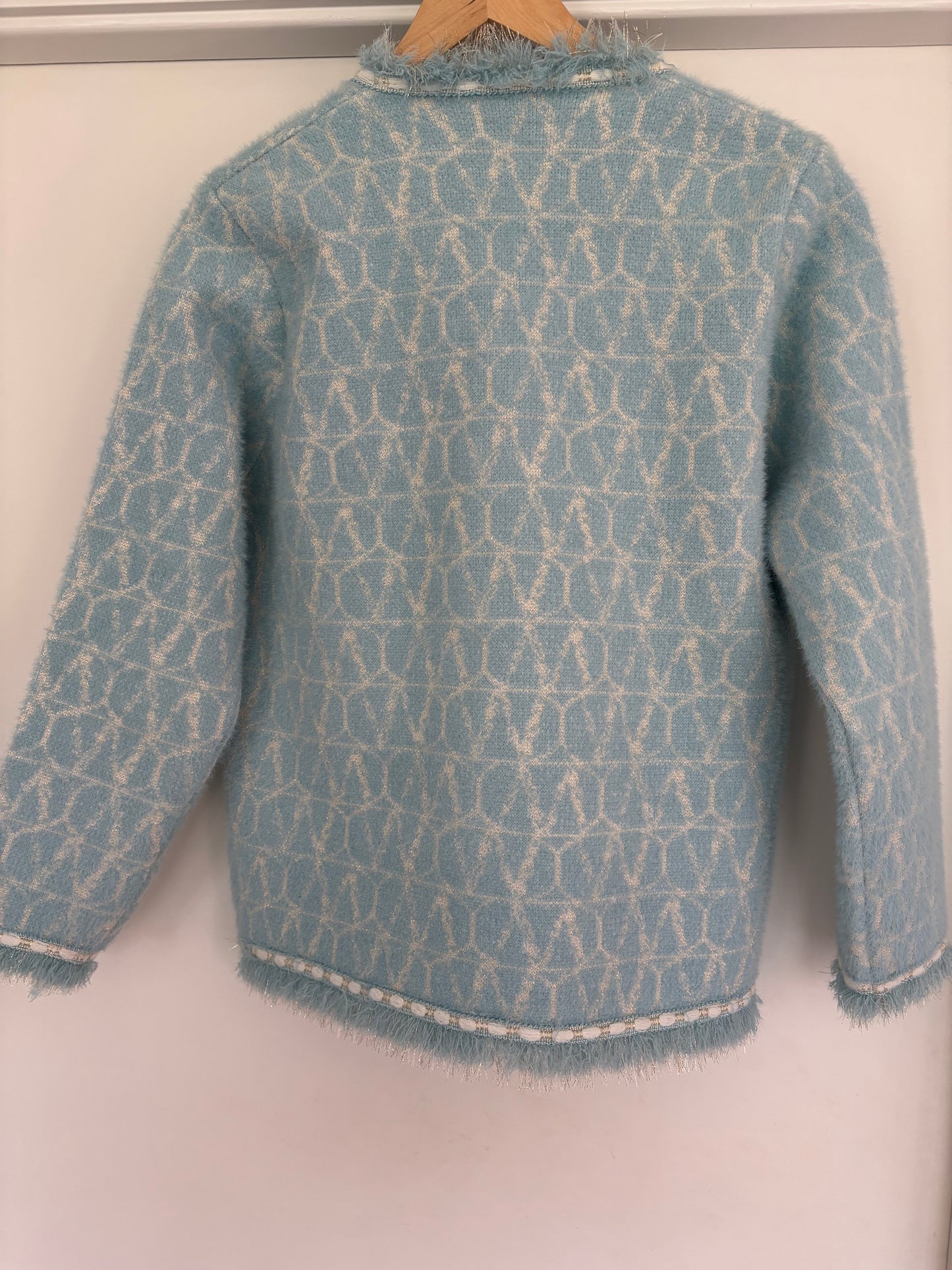 Jasje lichtblauw parelknoop