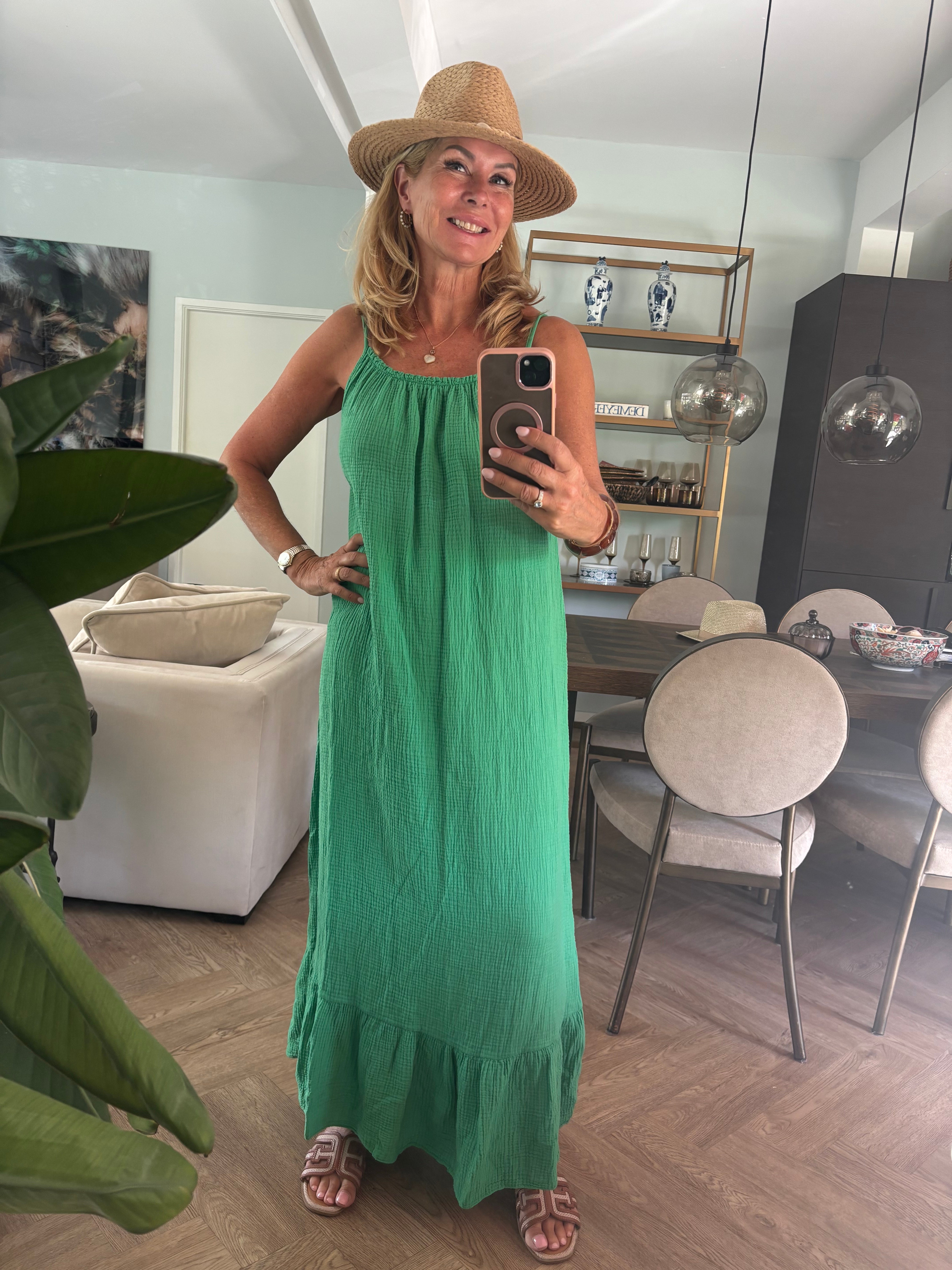 Dress applegreen long