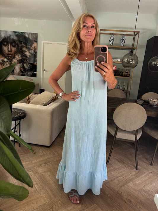 Dress wafel licht blauw