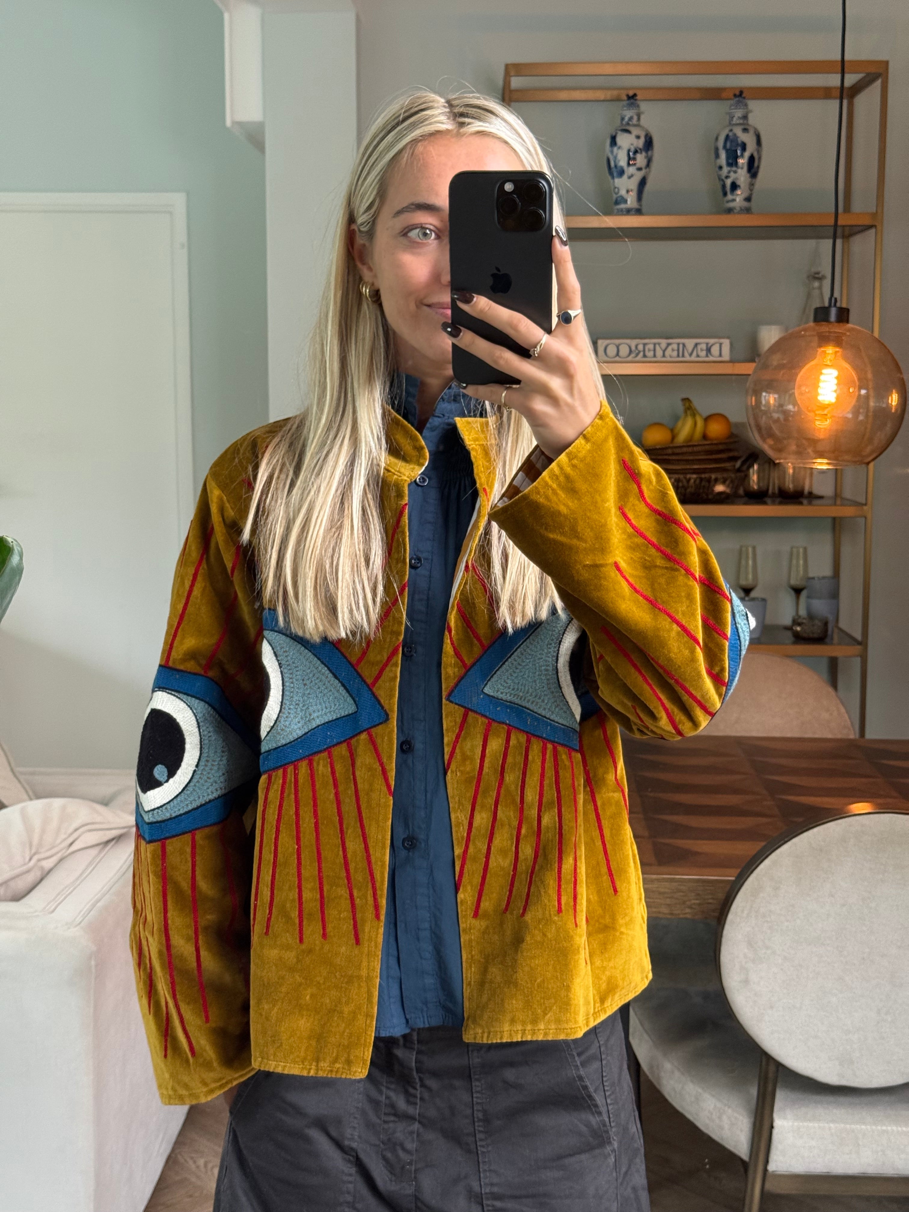 Jasje Velvet Oog Oker