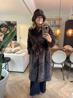 Fake fur bontjas lang