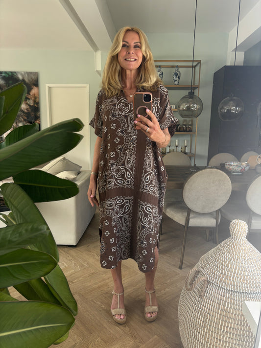 Boho mid jurk Paisley