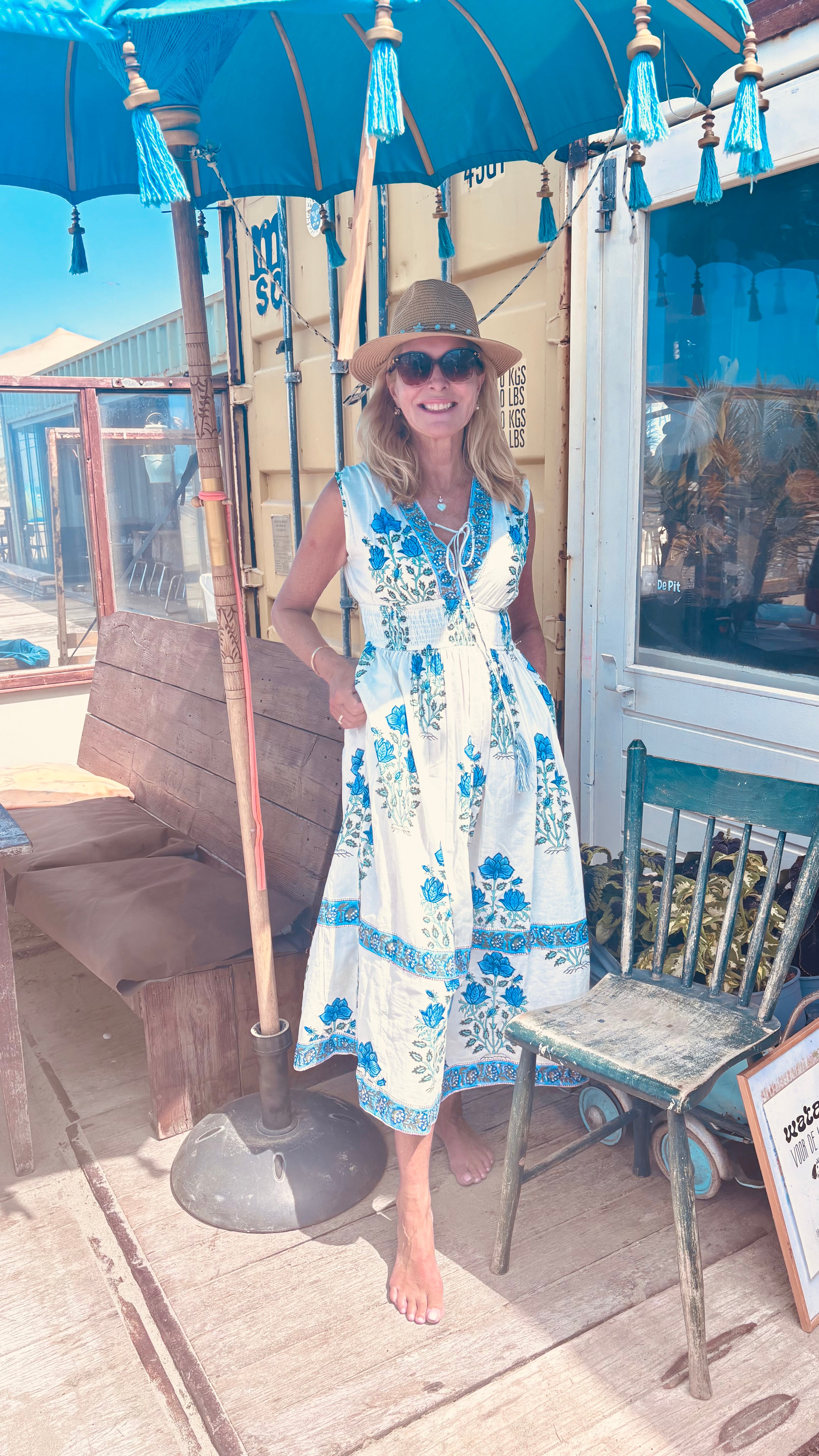 Jurk Saint Tropez blue