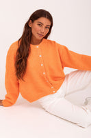 Cardigan knit orange