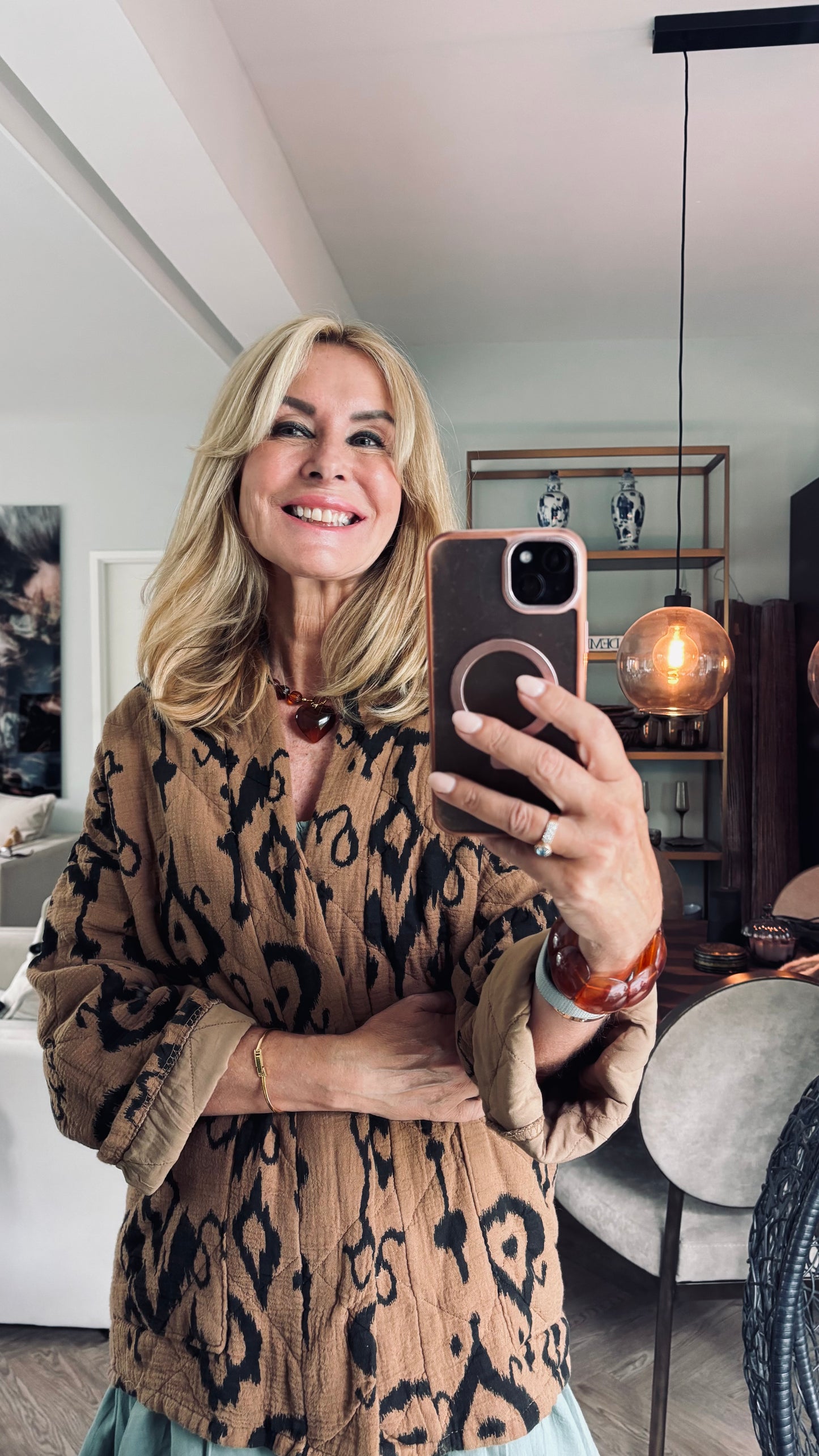 Jasje doorgestikt camel