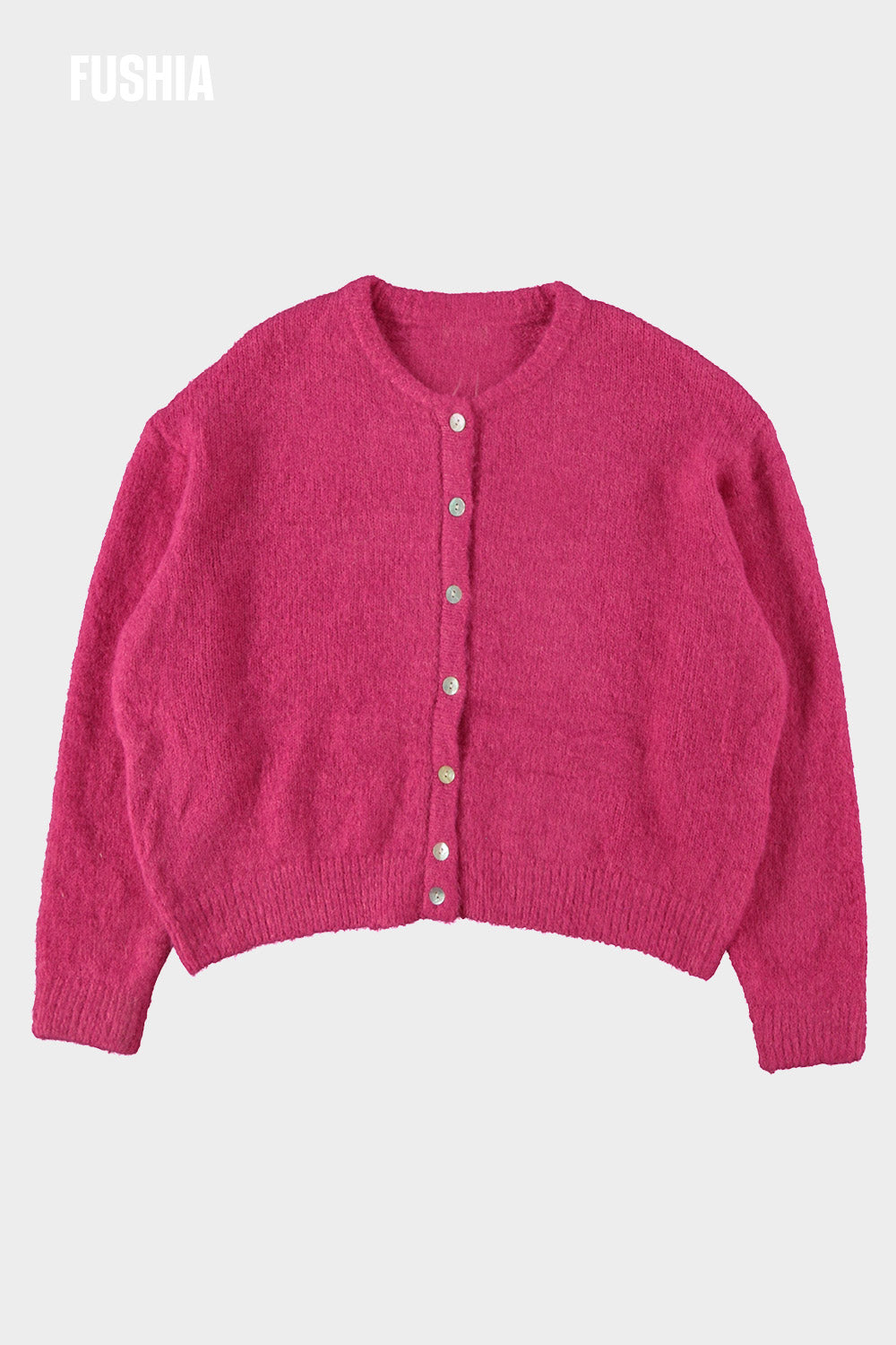 Cardigan framboos