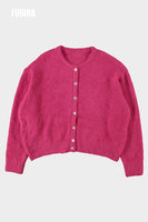 Cardigan framboos