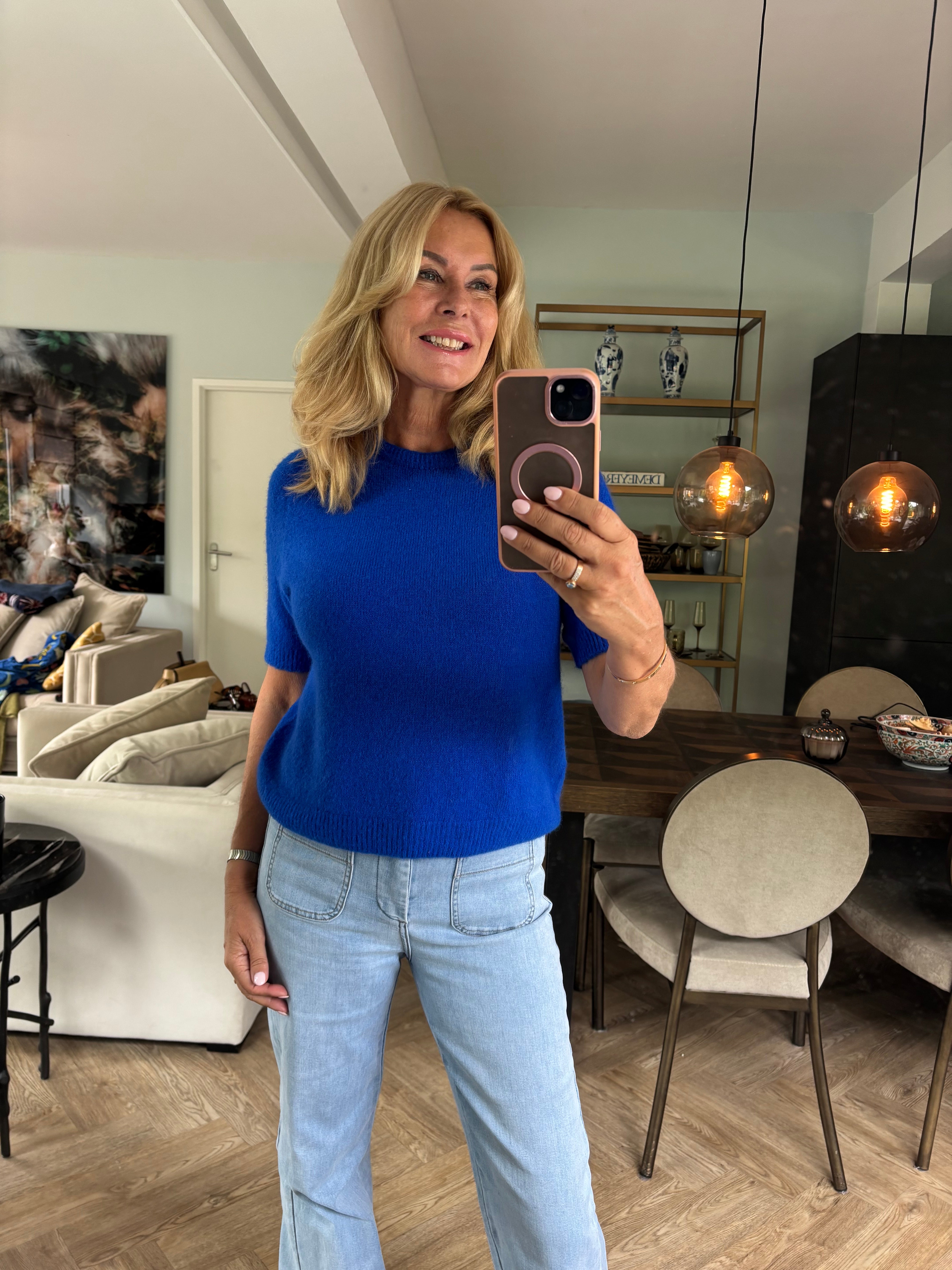 Knit cobalt
