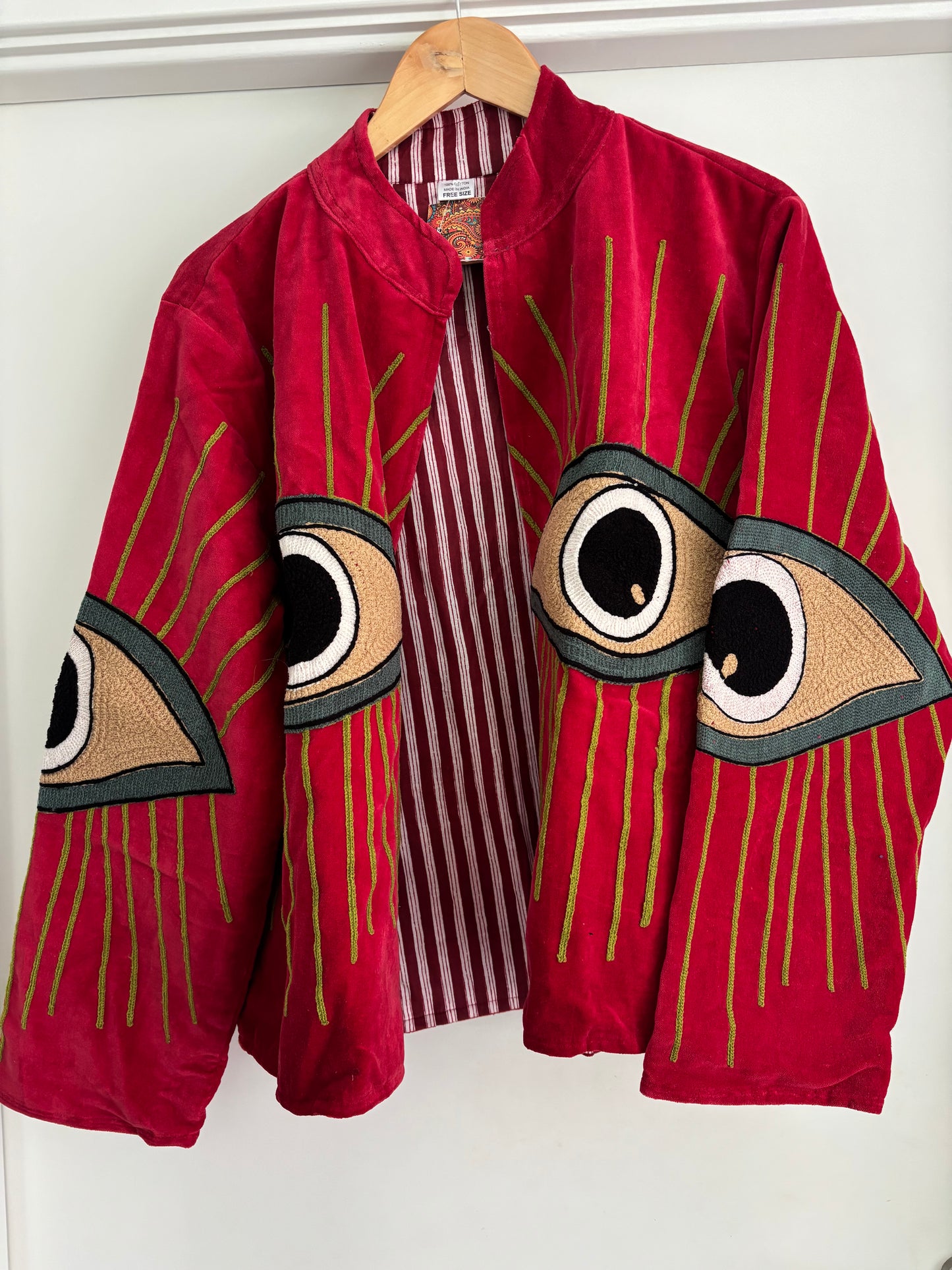 Jasje velvet oog rood