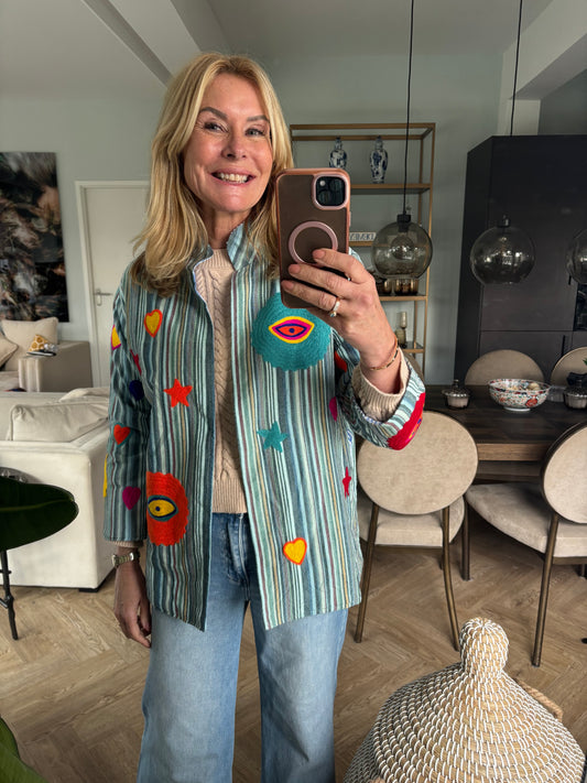 Jasje streep met applicatie