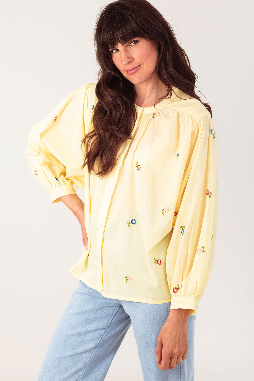 Blouse lilo geel