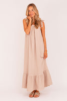 Dress waffle beige