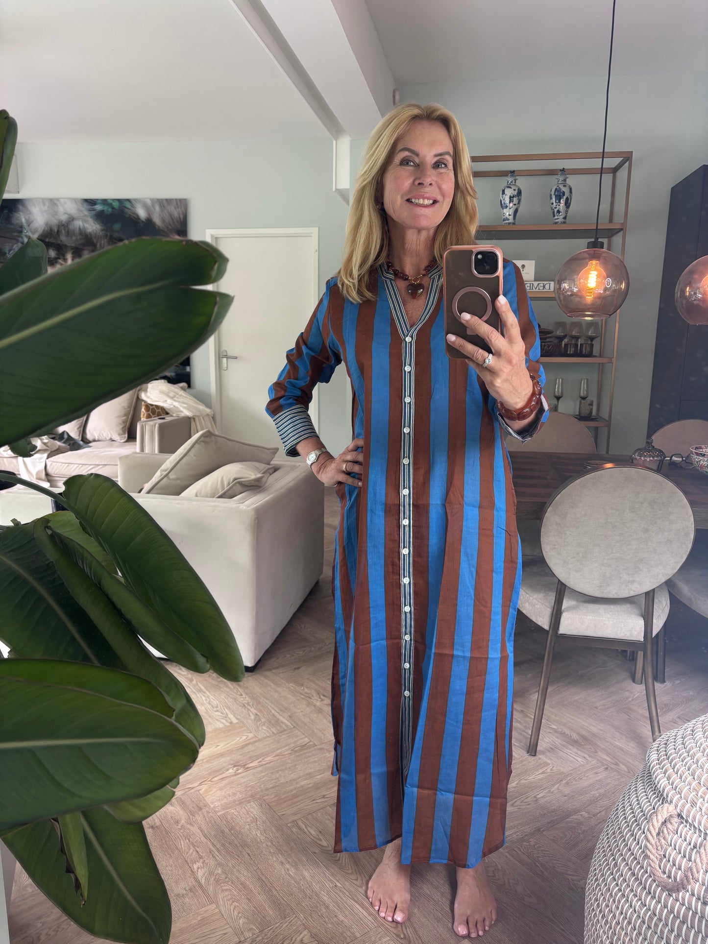 Tuniek jurk cobalt