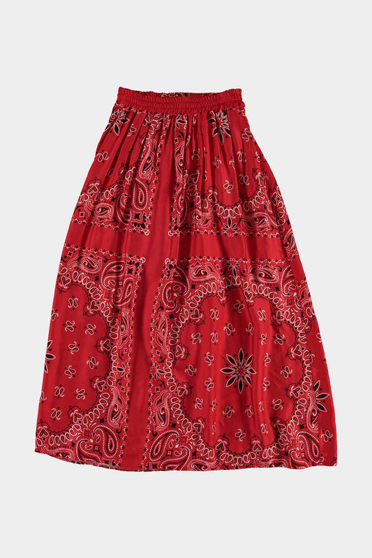 Skirt Paisley red