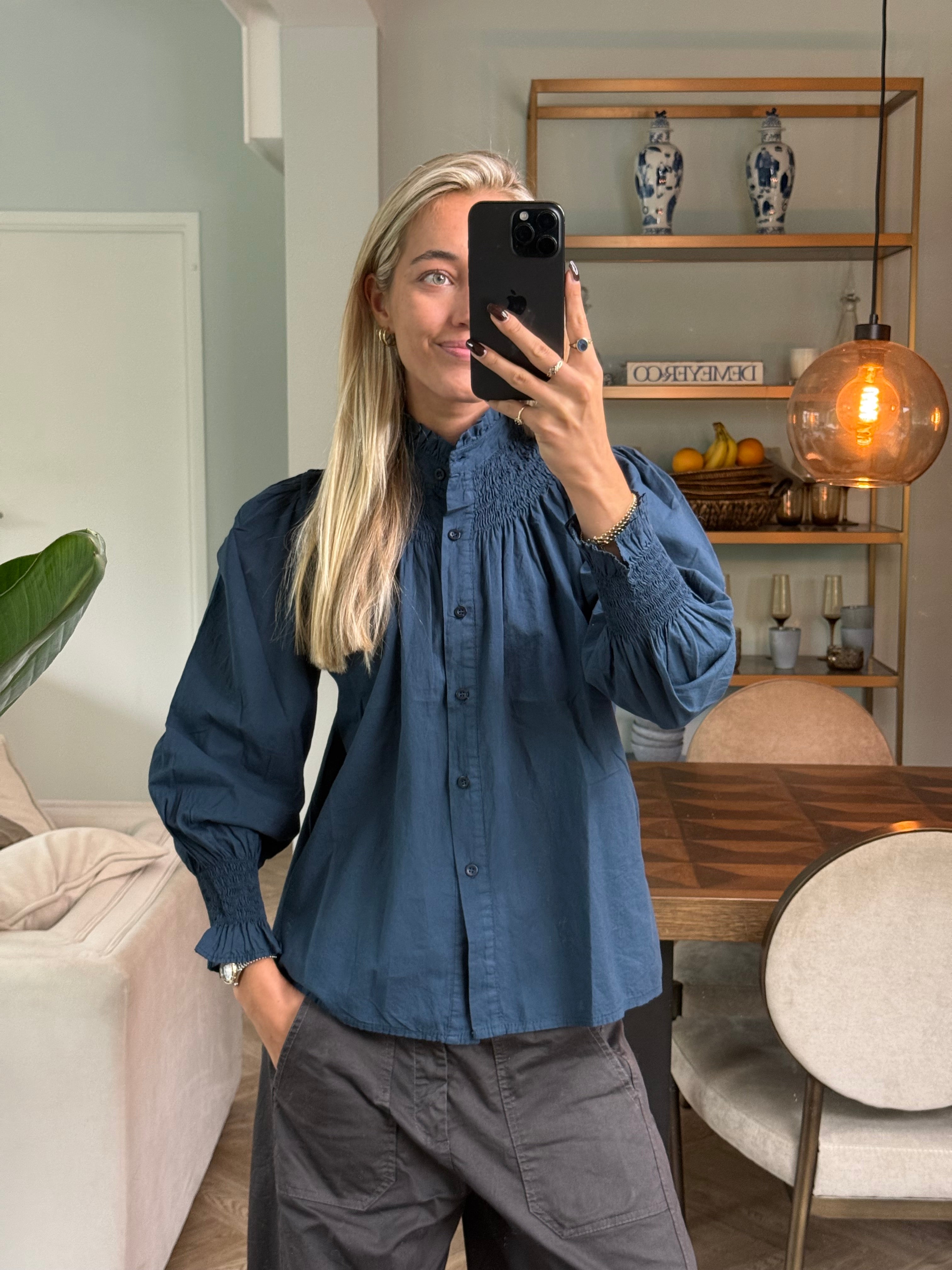Blouse Smok Navy