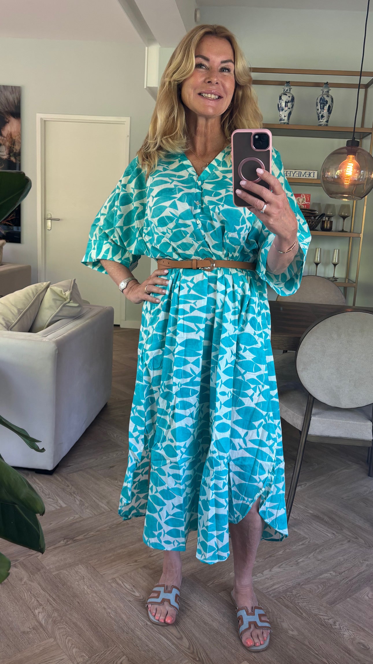 Dress fish turquoise