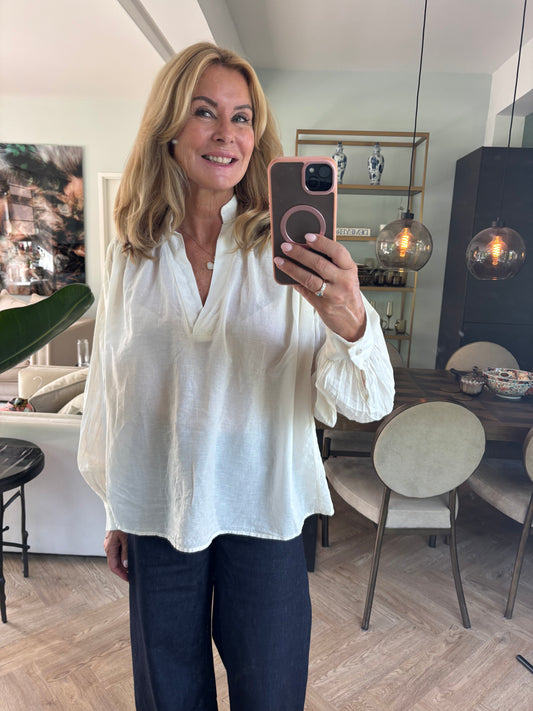 Blouse v ecru