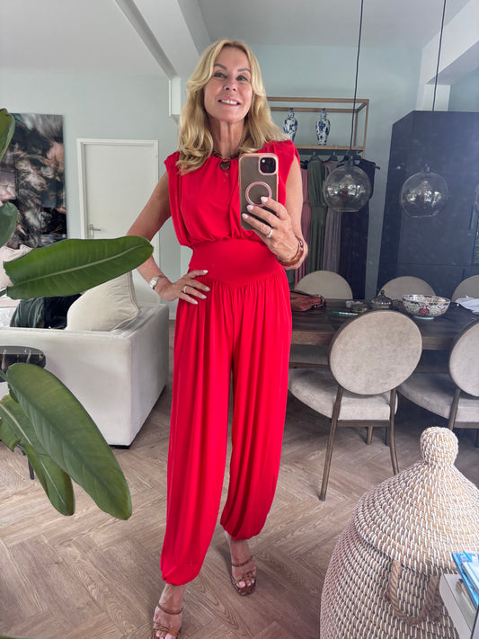 Jumpsuit rood