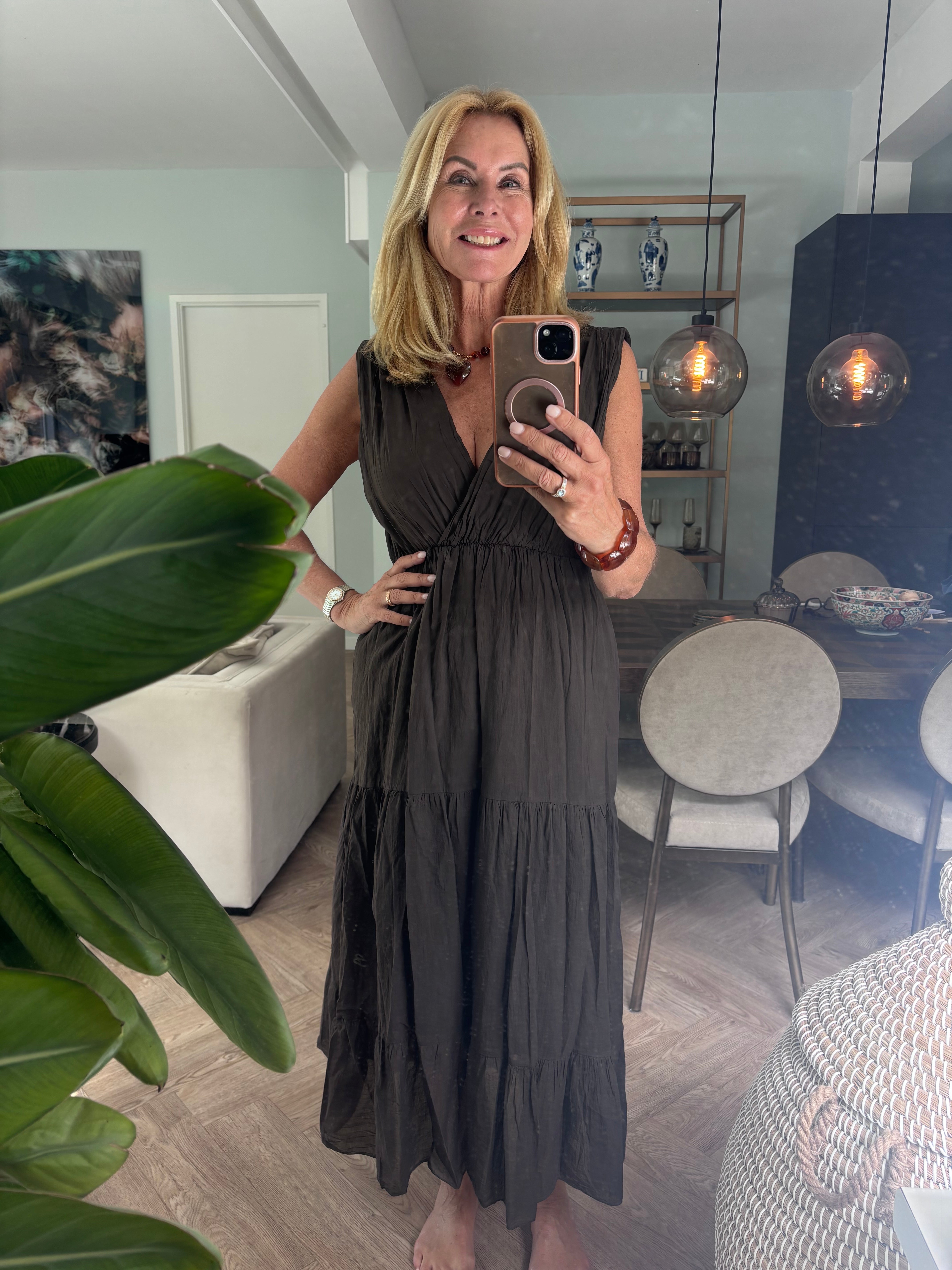 Jurk v bruin