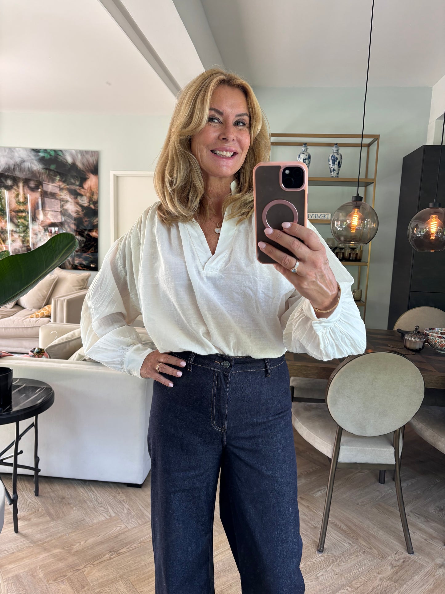 Blouse v ecru