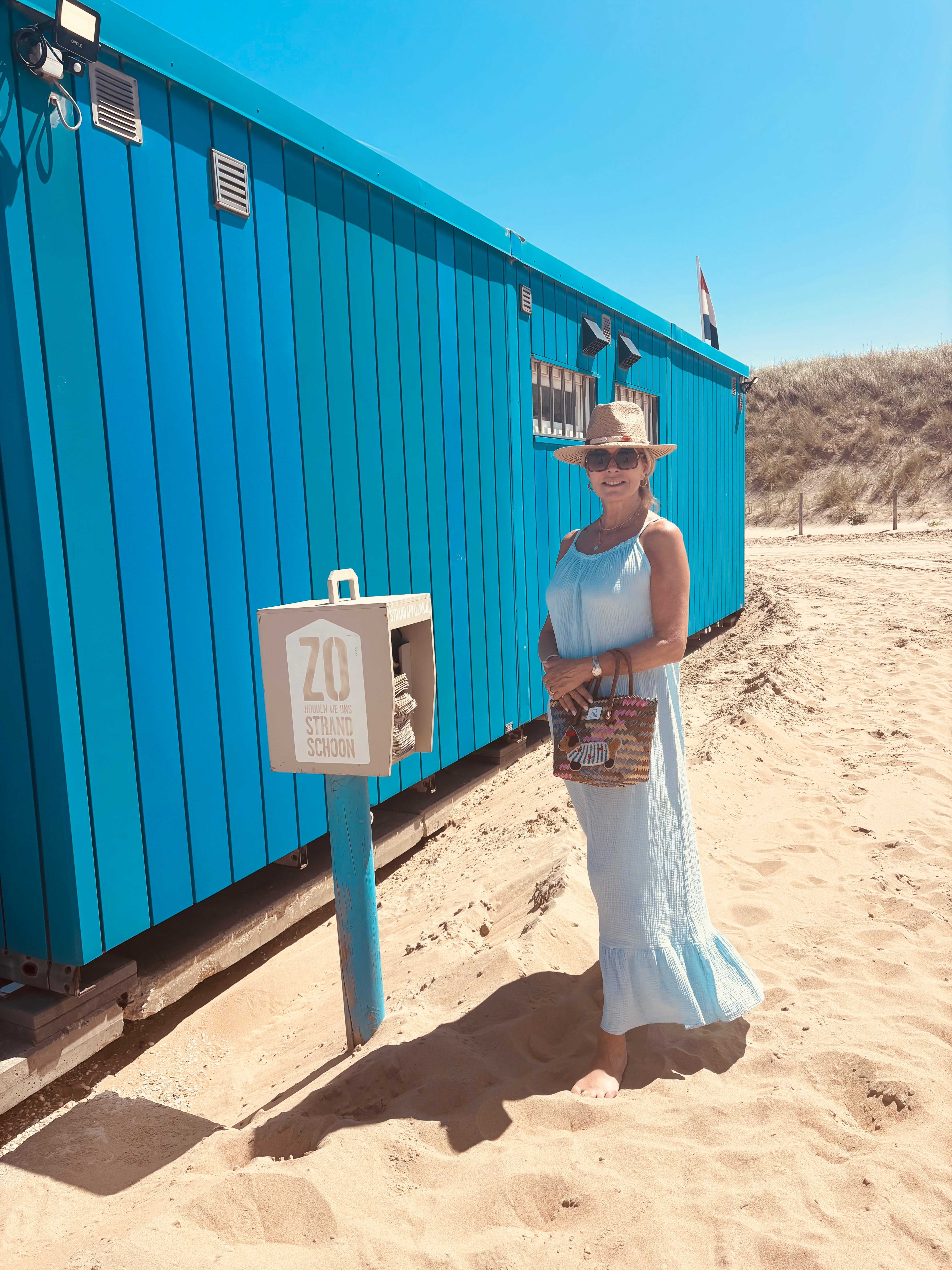 Dress wafel licht blauw