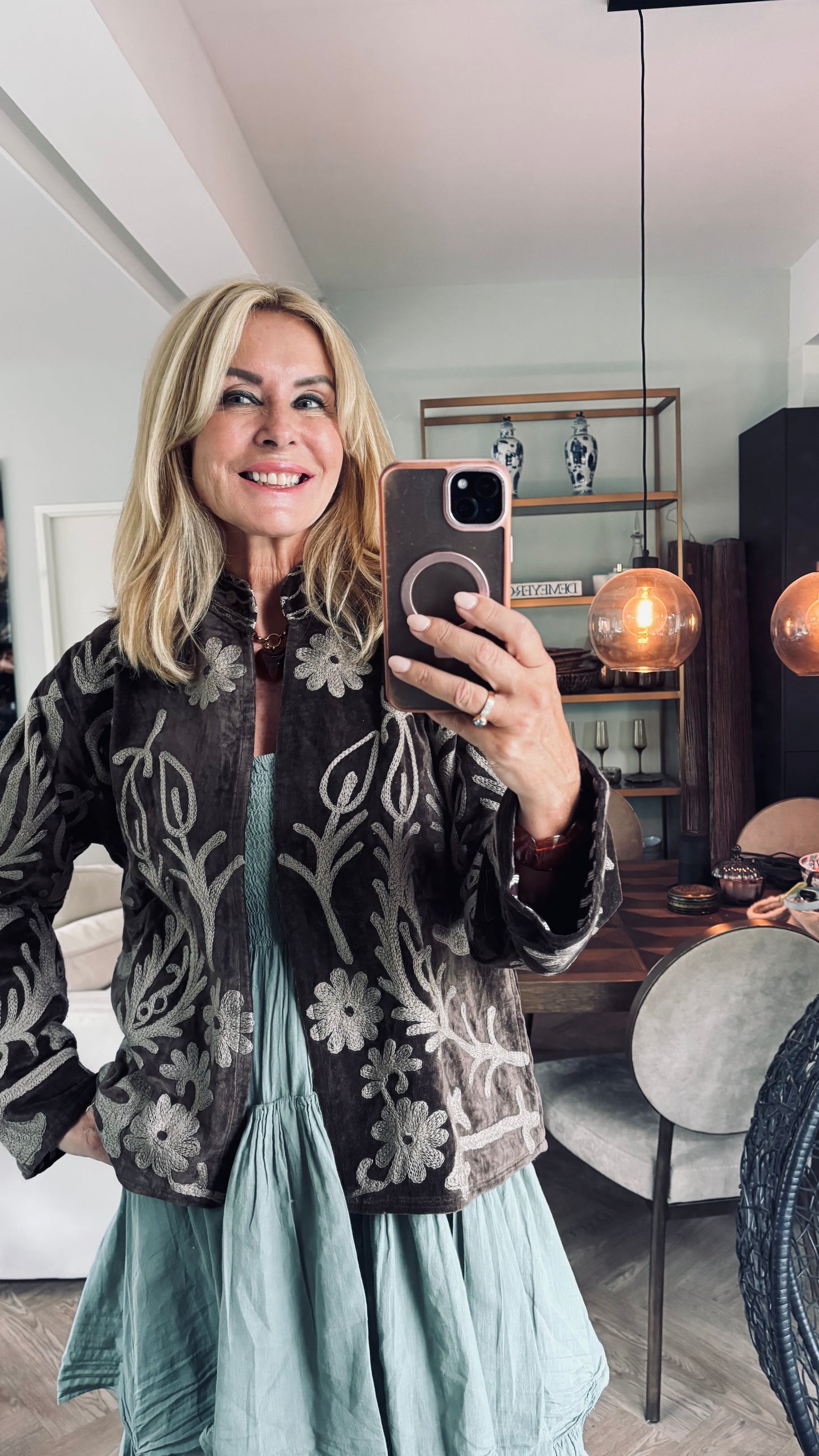 Jasje bruin fluweel taupe