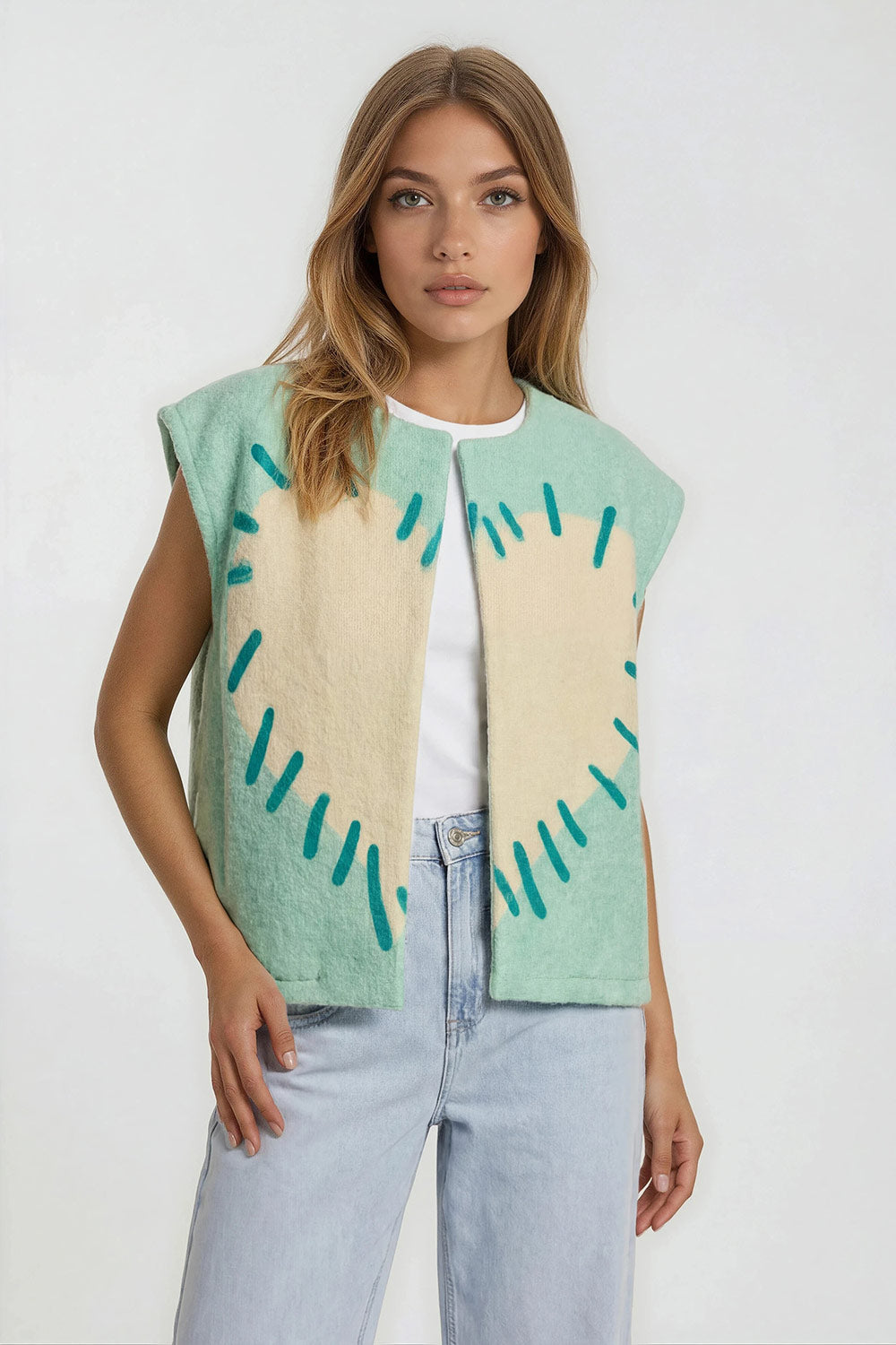 Gilet mint amour